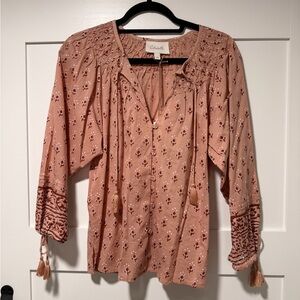 Cleobella Women's Pink Floral Top